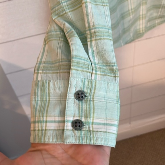 Prana Women's Anja Mint Green Longsleeve Top Sz XS Lightweight Quickdrying UPF 3 - Picture 4 of 14